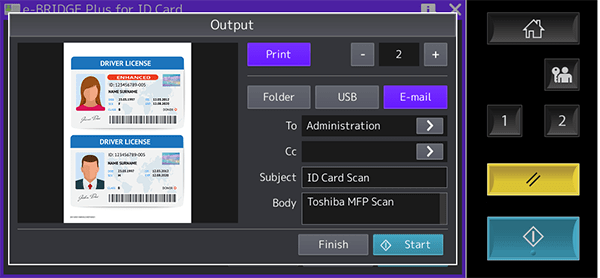 ID Card Print Email