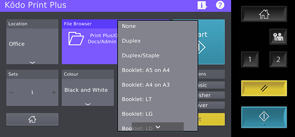 One touch finishing templates