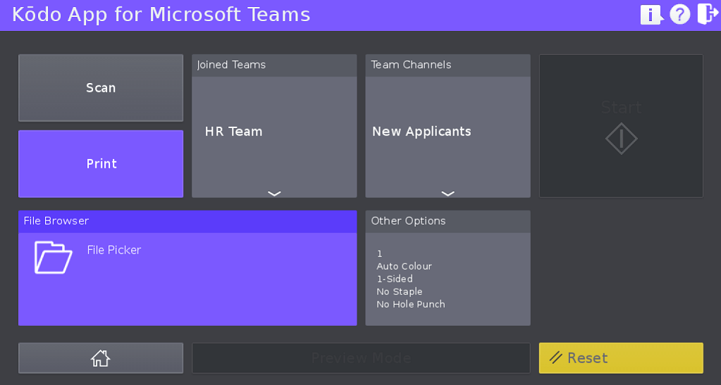 Browse and print stored documents without a PC 