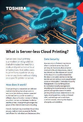 Cloud printing brochure