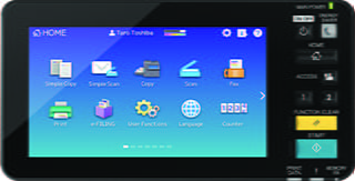 Toshiba e-BRIDGE Next control panel