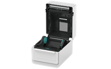 BV410 desktop label printer open