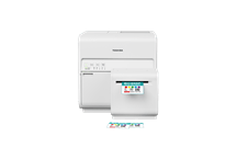 Colour label printer with cutter