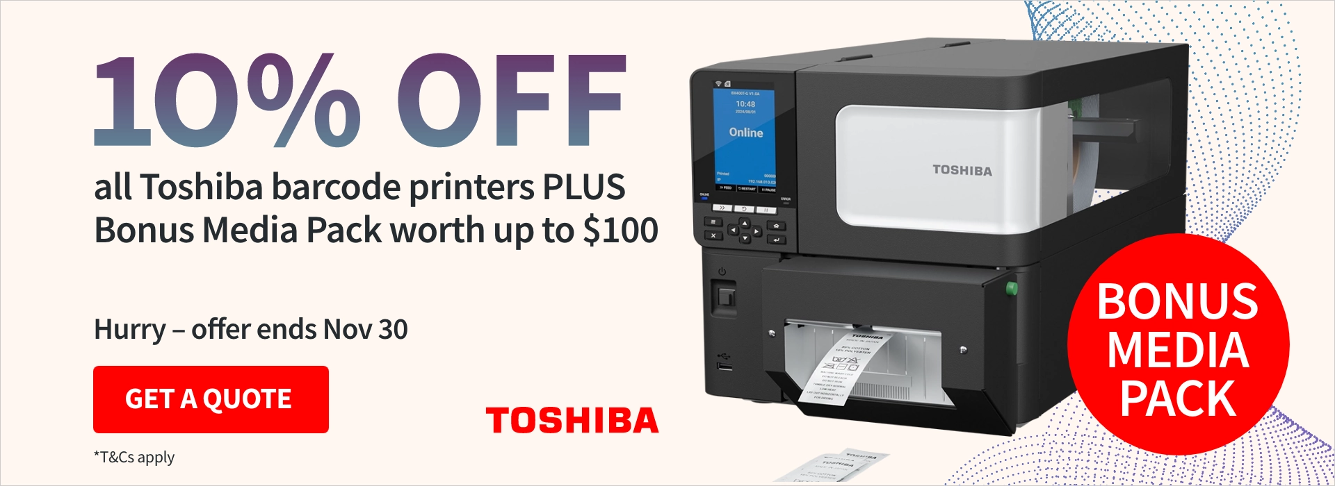 Barcode printer Flash sales