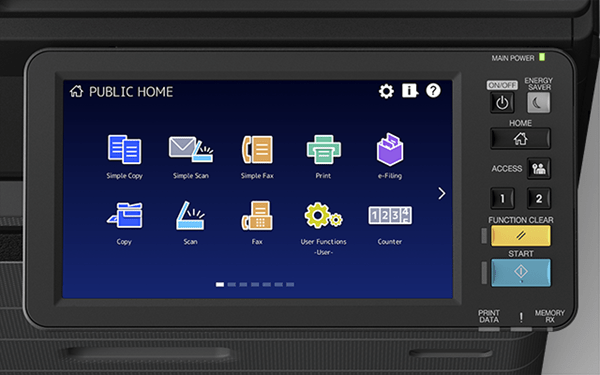Control panel Toshiba e-STUDIO