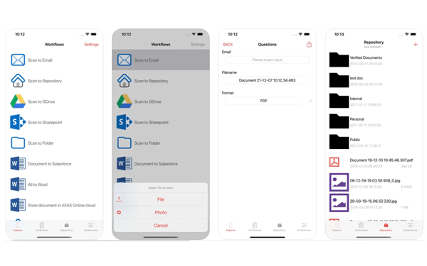 Capture & Store iphone app