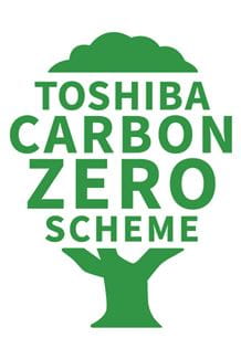 Toshiba carbon Zero logo