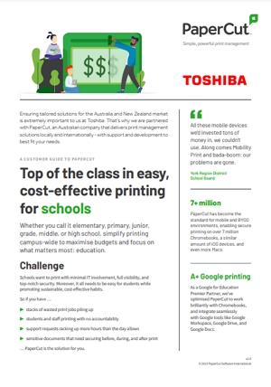 Papercut for education